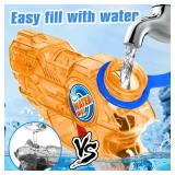 Mini Water Gun for Kids Toddler: 4 Pack Water Guns Soaker Squirts Blasters with Trigger for Boys Girls Pool Water Toys Summer Outdoor Beach Fighting Toys