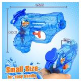 Mini Water Gun for Kids Toddler: 4 Pack Water Guns Soaker Squirts Blasters with Trigger for Boys Girls Pool Water Toys Summer Outdoor Beach Fighting Toys