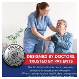 Doctor Developed Wrist Brace - Wrist wrap for Carpal Tunnel Arthritis,Tendonitis, Hand Support - Ideal for Fitness, Weightlifting - Handbook included (Black - Single, Thumb Brace)