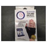 Doctor Developed Wrist Brace - Wrist wrap for Carpal Tunnel Arthritis,Tendonitis, Hand Support - Ideal for Fitness, Weightlifting - Handbook included (Black - Single, Thumb Brace)