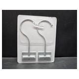 Modern Banana Hanger Hook Under Cabinet: Adhesive Banana Holder, Foldable with Magnets When Not in Use, Under Counter Banana Hook, Stainless, Hold 13 LB, Silver, 2 Pack