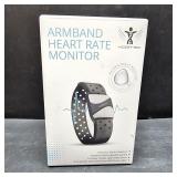 Vortec Armband Heart Rate Monitor | Bluetooth Heart Rate Monitor Armband | Rechargeable Ant+ Arm Heart Rate Monitor Compatible with Peloton, Strava, iFIT, NordicTrack