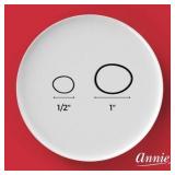 Lot of 2, Annie Rubber Bands Assorted Sizes, 500 Piece Hair Ties, Black