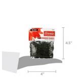 Lot of 2, Annie Rubber Bands Assorted Sizes, 500 Piece Hair Ties, Black