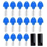 Beer Tap Plug Brush 18 Pack for Draft Beer Faucet Cap Plugs Cleaning Keg Tap Rubber Stopper Plug Cover Beer Keg Tap Plugs