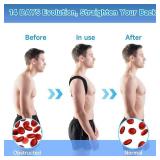 Posture Corrector for Women and Men, Adjustable Shoulder Brace Back Support for Men, Upper Back Brace for Women, Shoulder Straightener Neck Posture Corrector, Black M