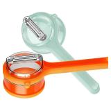 Vegetable Peeler with Container, Special Fruit Peeler with Catcher, Peeler with Storage for Kitchen, Box Storage Vegetable & Fruit Peeler for Potatoes, Apples, Carrots