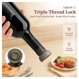 Wine Saver Vacuum Pump with Patented Seal Indicator,6 Vacuum Wine Stopper   Easy Release Tabs,Date Markers, Reusable Wine Stoppers Preserver to Keep Wine Fresh Longer, Ideal Gift for Wine Lovers