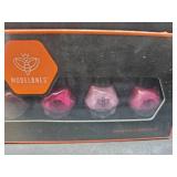 modelones Pink Nail Polish Set, Red Cat Eye 6 Colors Quick Dry Mini Finger Long Lasting Fast Drying DIY Manicure Kit Nail Art Home Salon Valentine