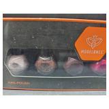 modelones Pink Nail Polish Set, Red Cat Eye 6 Colors Quick Dry Mini Finger Long Lasting Fast Drying DIY Manicure Kit Nail Art Home Salon Valentine