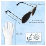 Yacht Captain Hat Sailor Hat and Scarf Set Sailor Hat Boat Cap Navvy Rock Costume for Women Men Captains Dressing up Party