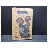 Daddy Daughter Sign for Dad, Daddy