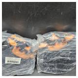 Lot of 2, Halloween Decoration Pumpkin Pillows, Black and Orange Ghost Pumpkin Shaped Throw Pillows, Soft Rabbit Fur Pillow 11 Inch Cute 3D Fall Funny Room Decoration for Natural Accent Pillows for Ho