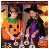 Halloween Party Favors for Kids,36 PCS Halloween Finger Lights Toy for Kids, Halloween Glow in the Dark toys bulk for Goodie Bag Stuffers, Trick or Treat Non Candy Treats Classroom Prizes Gifts