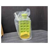 Ice Cube Bottle, Press to Easy to Release Silicone Ice Trays, Ice Cube Molds Applies to Summer Drinks, Whiskey, Cocktail, Tea, Coffee, Ice Trays for Freezer (18Grids Green)