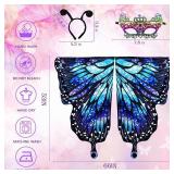 Butterfly Wings Adult-Butterfly Costume for Women - Butterfly Cape Costume for Halloween - Fairy Wings