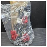 Halloween Decor, 27 Inch Gothic Wall Decor Light Up Floral Skeleton Torso for Halloween Decorations Indoor, Gothic Ribcage Art, Easy Assemble Indoor Display