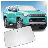 Front Windshield Sun Shade Windshield Cover Compatible with Toyota 4Runner 2010-2025, Sun Visor Protector Blocks UV Rays Sunshade for 4Runner Foldable Interior Accessories