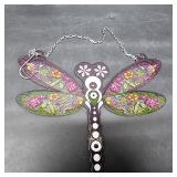 VEWOGARDEN Dragonfly Suncatcher Stained Glass Window Hanging Ornament Sun Catchers Indoor Window for Bird Lover Mom