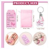 Lot of 2, Remuuly 32 Set Breast Cancer Awareness Keychains Pink Ribbon Gifts Breast Cancer Accessories Survivor Party Favors for Women Pink Ribbon Keychains with Hope Cards and Organza Bags (2)