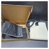 Personalized Initial Monogrammed Canvas Tote Bags, Gifts for Women Teachers Birthday Graduation Beach. Stripe Letter X