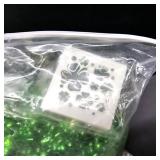 96 Pieces St Patricks Day Accessories Include St Patricks Day Necklace Shamrock Beads Necklaces and Temporary Shamrock for Party Cosplay Costumes