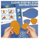 Learn & Climb Arts and Craft Kit for Toddlers Ages 3-5, Crafts for Kids Art Set to Create 9 Fun Fish Characters