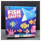 Learn & Climb Arts and Craft Kit for Toddlers Ages 3-5, Crafts for Kids Art Set to Create 9 Fun Fish Characters