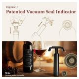 Wine Saver Vacuum Pump with Patented Seal Indicator,6 Vacuum Wine Stopper   Easy Release Tabs,Date Markers, Reusable Wine Stoppers Preserver to Keep Wine Fresh Longer, Ideal Gift for Wine Lovers
