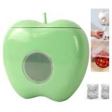 Thickened Cling Film Sleeve Storage Box With 200pcs Plastic Wrap, Plastic Food Wrap Bag Storage Organizer, Multifunctional Wall-Mounted Kitchen Organizer for Fresh Keeping Bag (GREEN)