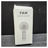 Mini Handheld Misting Fan, Small and Powerful, 3 Speed Portable Fan Lightweight USB-C Rechargeable Spray Water Mist for Makeup Stylish Girl Women Travel Indoor Outdoor Pink (Pink)