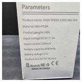 Handheld Cooling Fan, 5 Speeds Portable Air Conditioner Fans, Rechargeable Mini Fan with USB for Women Men Travel/Camping/Outdoor for Travel Outdoor/Disney/Concerts/Gifts for Women & Men (WHITE)