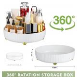 Bathroom Organizers and Storage,Rotating Makeup Organizer Tray for Perfume,Skincare,Cosmetics and Bathroom Storage,Lazy Susan Organizer,White