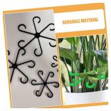 12pcs Plant Support Clips for Climbing Plants Durable Plastic Holders for Flower Stem Stabilization Easy to Install Suitable for Indoor and Outdoor Use