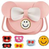 Lot of 3, Toddler Small Purse Mini Mouse Ear Bow Wallet Crossbody Shoulder Bag for Teen Girls Pink
