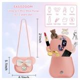 Lot of 3, Toddler Small Purse Mini Mouse Ear Bow Wallet Crossbody Shoulder Bag for Teen Girls Pink
