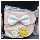 Lot of 3, Toddler Small Purse Mini Mouse Ear Bow Wallet Crossbody Shoulder Bag for Teen Girls Pink