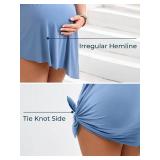 Summer Mae Plus Size Maternity One Piece Swim Dress Tie Side Pregnancy Swimsuit V-Neck Bathing Suit for Women Baby Blue 8