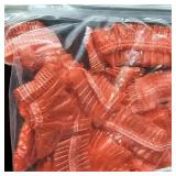 Lot of 2, Kotomoda Sphynx Cat & Small Pet Shower Caps, 20pcs Waterproof. Adjustable Bath Protection for Grooming & Ear Safety (Red)