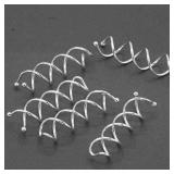 20pcs Mini Spiral Hair Pins, Silver Spiral Hair Pin, Metal Spiral Bobby Pins, Small Bobby Bun Pins for Women Hair Style DIY