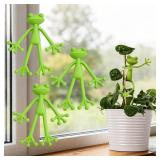Frog Plant Stand, Frog Plant Holder, Flower Pot Hugger Plant Climbing Fixture Clips, Cute & Stable Support, Indoor/Outdoor Plant Stand Accessories - Multipurpose Garden Decor Clips for Flower Pots