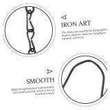 9pcs Heavy Duty Metal Hanging Chains Hooks for Bird Feeders and Lanterns Strong Support for Garden Decor Easy Installation and Removal