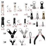 Maosifang 205 Pieces Zipper Repair Replacement Fixer Kit Pull Tabs with Install