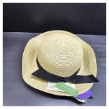 Zylioo 2XL/XL/L/M/S Womens Straw Hat,Wide Brim Sun Protection Beach Hats,UPF 50+ Floppy Summer Hat for Small Heads