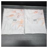 Lot of 2, MEHOFOND 7x5ft Pumpkin Baby Shower Backdrop Watercolor A Little Pumpkin is On The Way Pink Floral Fall Leaves Photography Background for Newborn Baby Shower Party Decor Cake Table Banner Pho