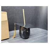 Graduation Cap Shaped Novelty Cup with Lid and Straw