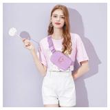 Gitus Gifts for 8 9 10 11 12 Year Old Girls Belt Bag Fanny Pack Crossbody Bags with Initial Letter Patch Cute Stuff Birthday Gifts for Teen Girls Women Personalized Trend Stuff (Lavender-C)