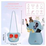 Lot of 2, Toddler Small Purse Mini Mouse Ear Bow Wallet Crossbody Shoulder Bag for Teen Girls 2 3 4 5 6 7 8 Year Old Kid Baby Gift 1PCS