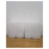 40 Sets Reusable Snack Containers with Lids for Kids Double Compartment Snack Packs Container Mini Grab and Go Prep Containers Contenedores Para Snacks