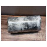 Super Soft Faux Rabbit Fur & Fleece Sherpa Throw Blanket - Ultra Soft Reversible Brushed Tie-dye Throw Blanket White,Light Grey, 50"x60"